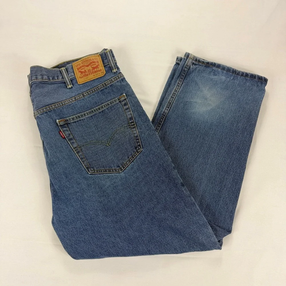 Levi's‎ 550 Relaxed Fit Jeans Blue Denim Classic Straight Leg W42 L30